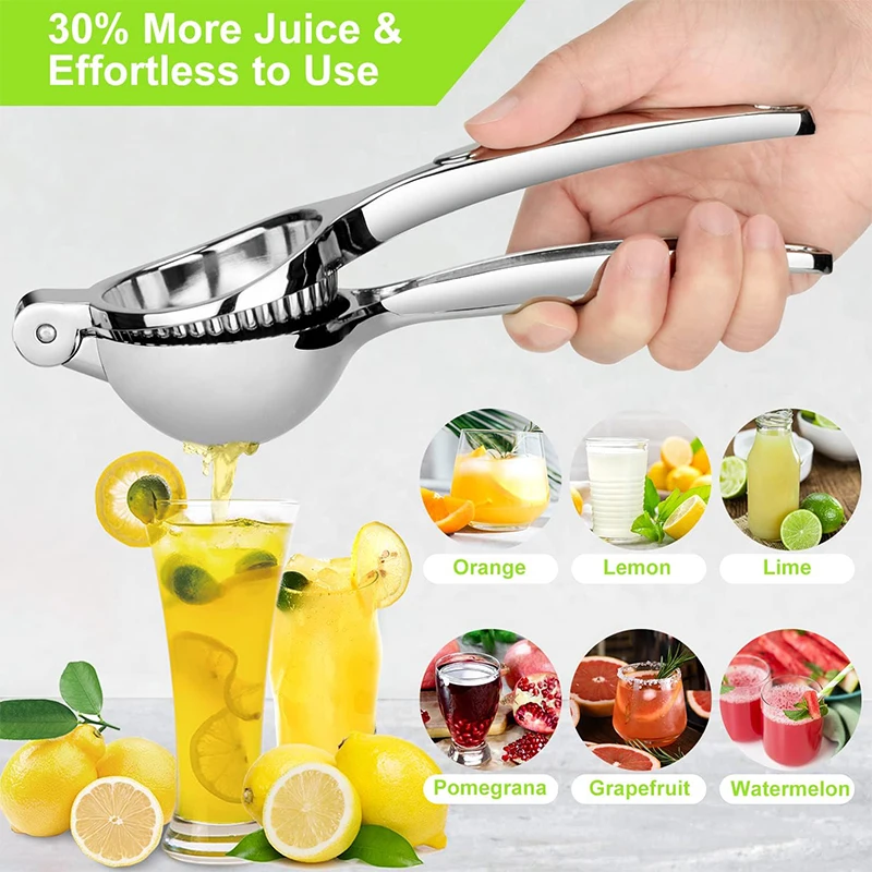 Manual Lemon Squeezer Zinc Alloy Lemon Juicer Squeezer Heavy Duty Lemon Press Squeezer Kitchen Citrus Juicer Hand Press view 4