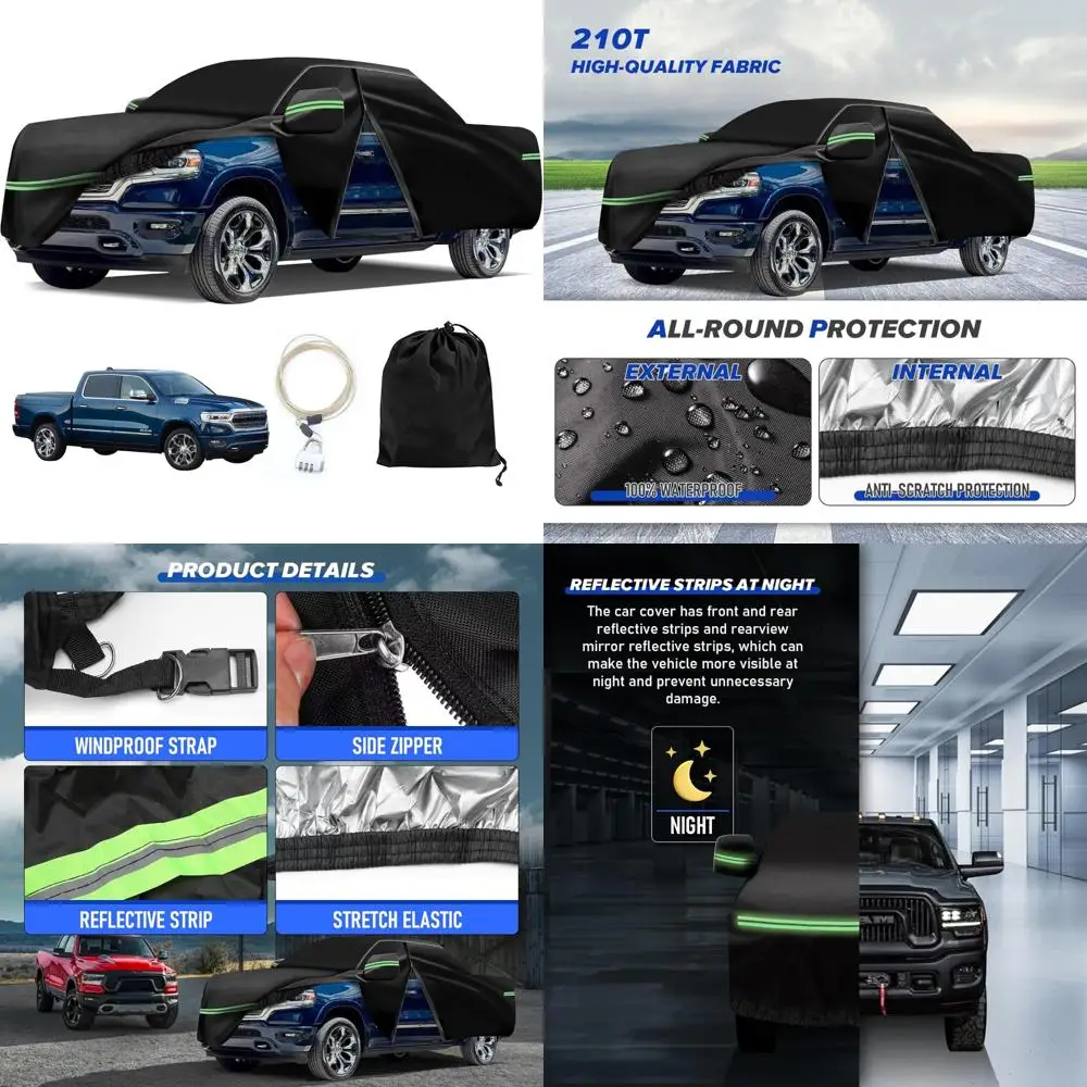 

Всепогодная защита, 6-слойный внешний полный автомобильный чехол, совместимый с моделями 1998-2023, ткань 210T