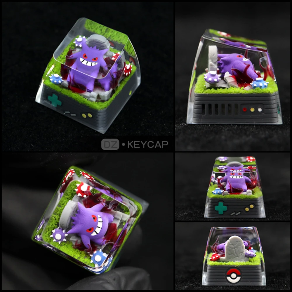 Key Cap Mechanical Keyboards Keycap Personality Creativity Cute Anime Peripherals 3D Resin Cherry MX axis Keycaps R4 Height