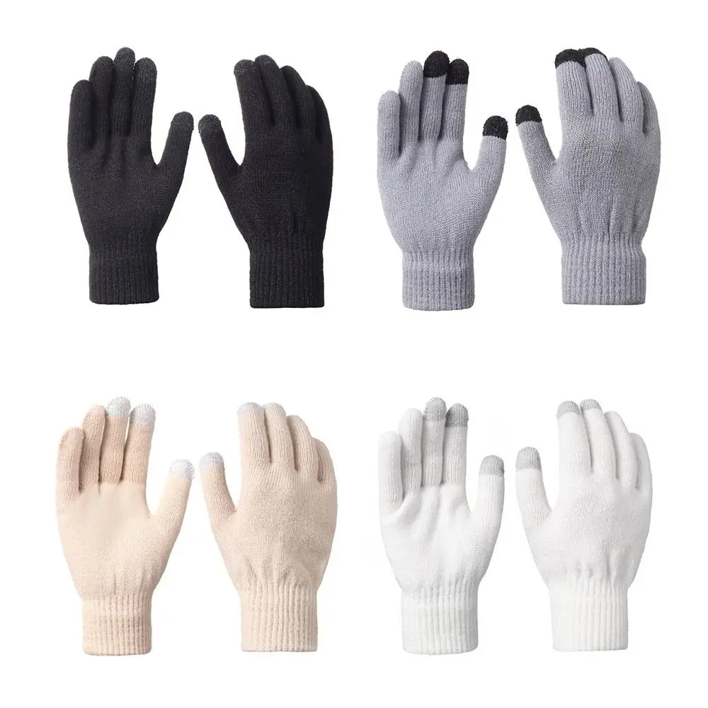 3 قطعة/المجموعة كبيرة الشعر الكرة الشتاء محبوك قبعة الدفء رشاقته محبوك قبعة وشاح وقفازات بلون الدافئة البلوز قبعة المرأة