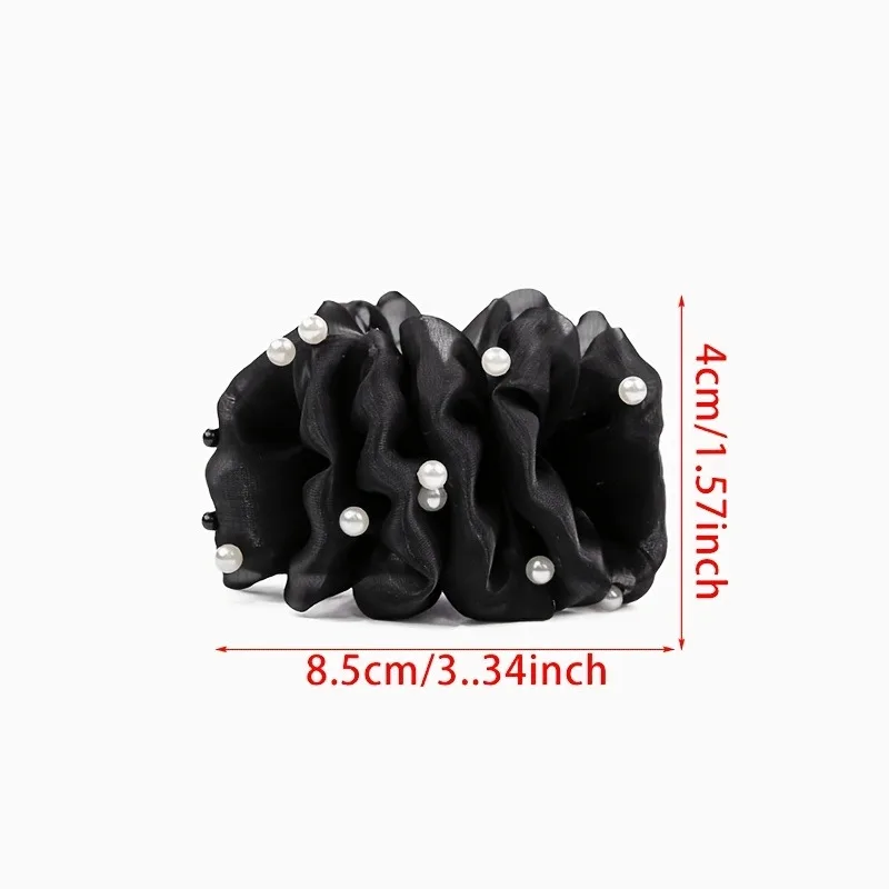 1pc Elegante Blase Haar Clip Nachahmung Perle frauen Pferdeschwanz Haar Shark Clip Mode Vielseitig Haar Zubehör Urlaub Geschenke – Detail 7