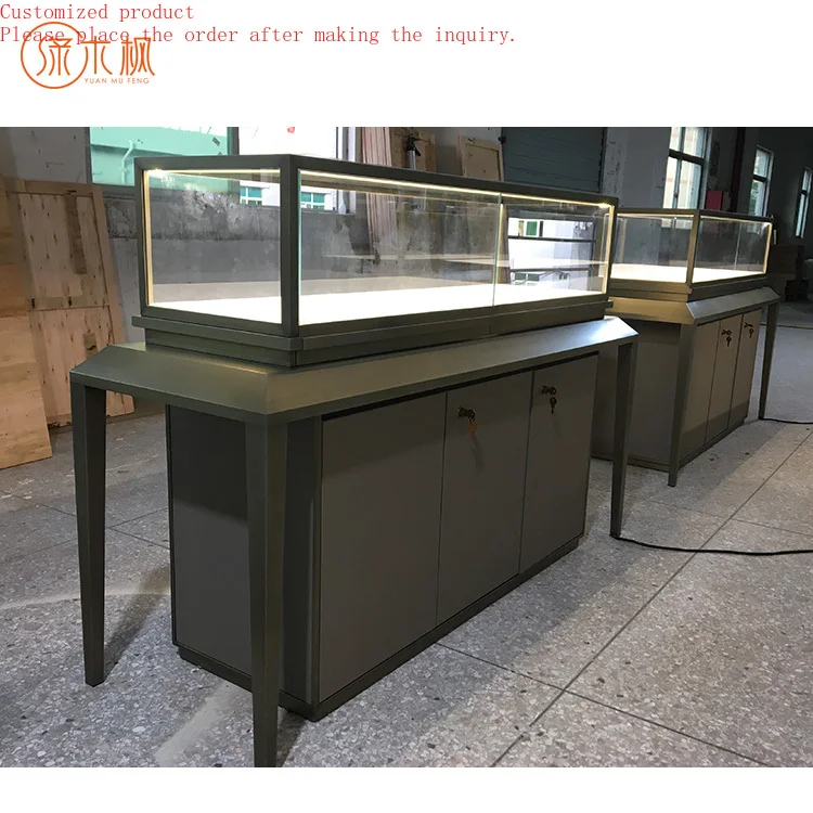 

Custom.Luxury Retail Jewelry Display Cabinet Design Custom Shop Furniture Jewelry Glass Cabinet Manufacturer