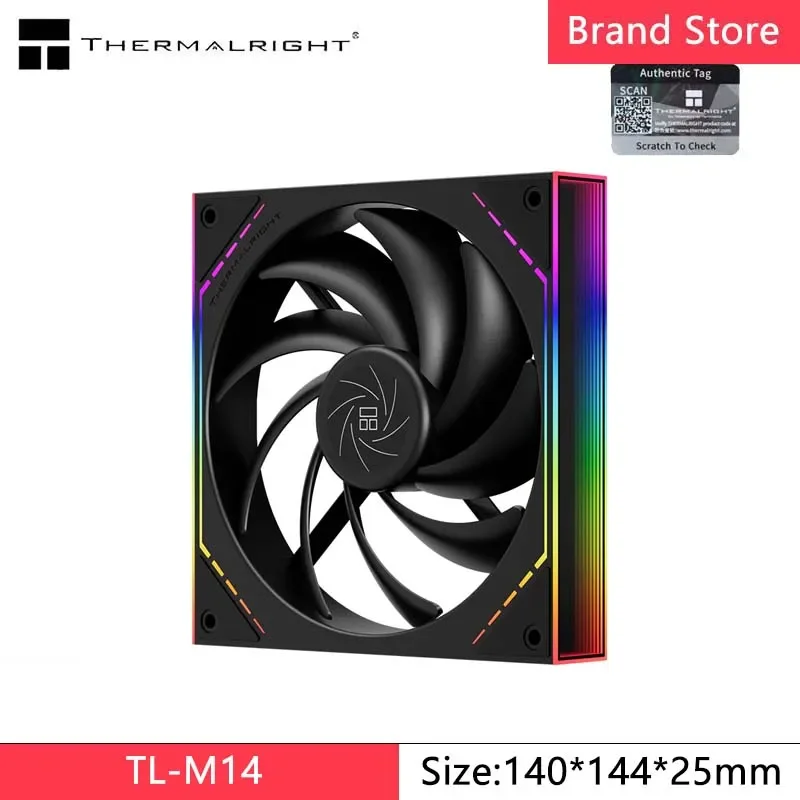 

Thermalright TL-M14 /TL-M14W ARGB Infinite Mirror 14CM Chassis Fan 5V Divine Light Synchronization