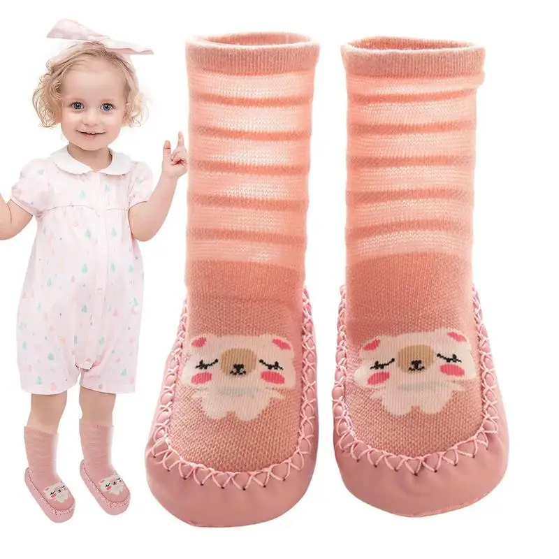 Crawling Socks For Babies Cute Animal Sock Shoes Baby Anti Slip Socks Summer Animal Sock Shoes Elastic Cotton Children's Walking