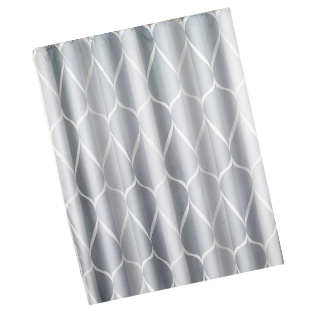 

1Set Waterproof Shower Curtain Premium Polyester Bathroom Decor Practical Chic Gift for Family Friends