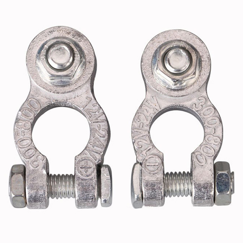  New 1 Pair Battery Terminal Clamp Zinc Alloy Positive & Negative Pole Auto Car Screw Connector Car Battery Terminal Clamp 