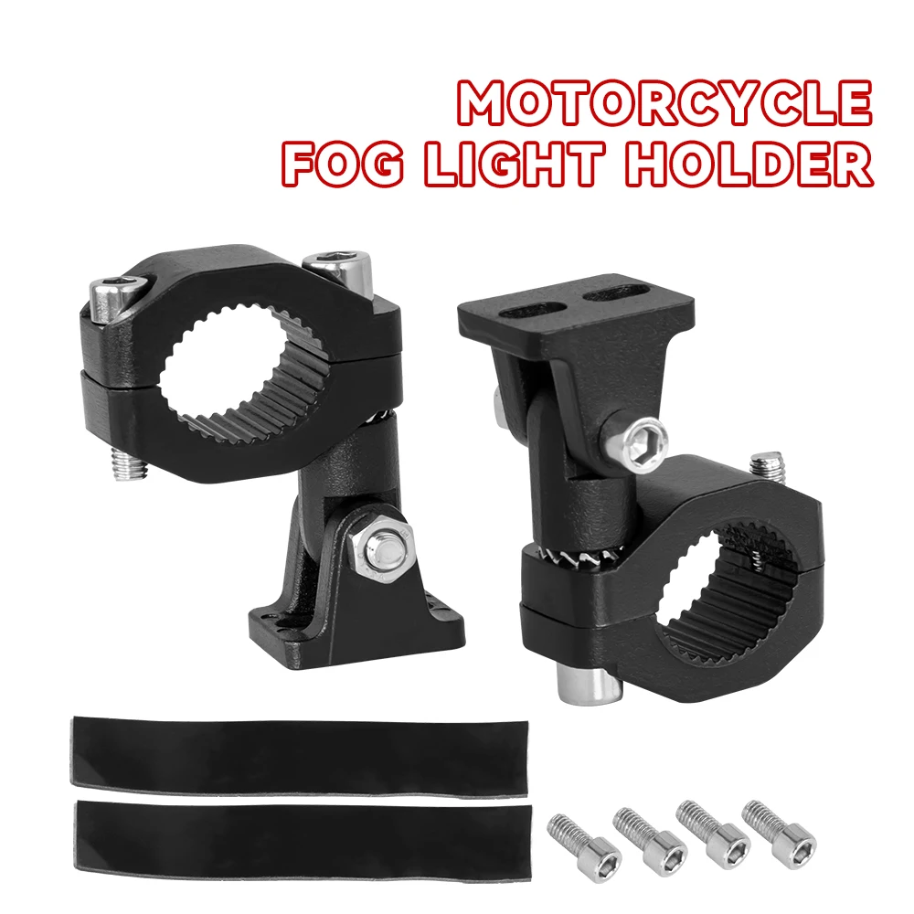 Motorcycle LED Headlight Bracket Tube Mount for Motorcycle Fog Light Auxiliary Lamp Holder Motos Accessories Spotlight Clamps ﻿