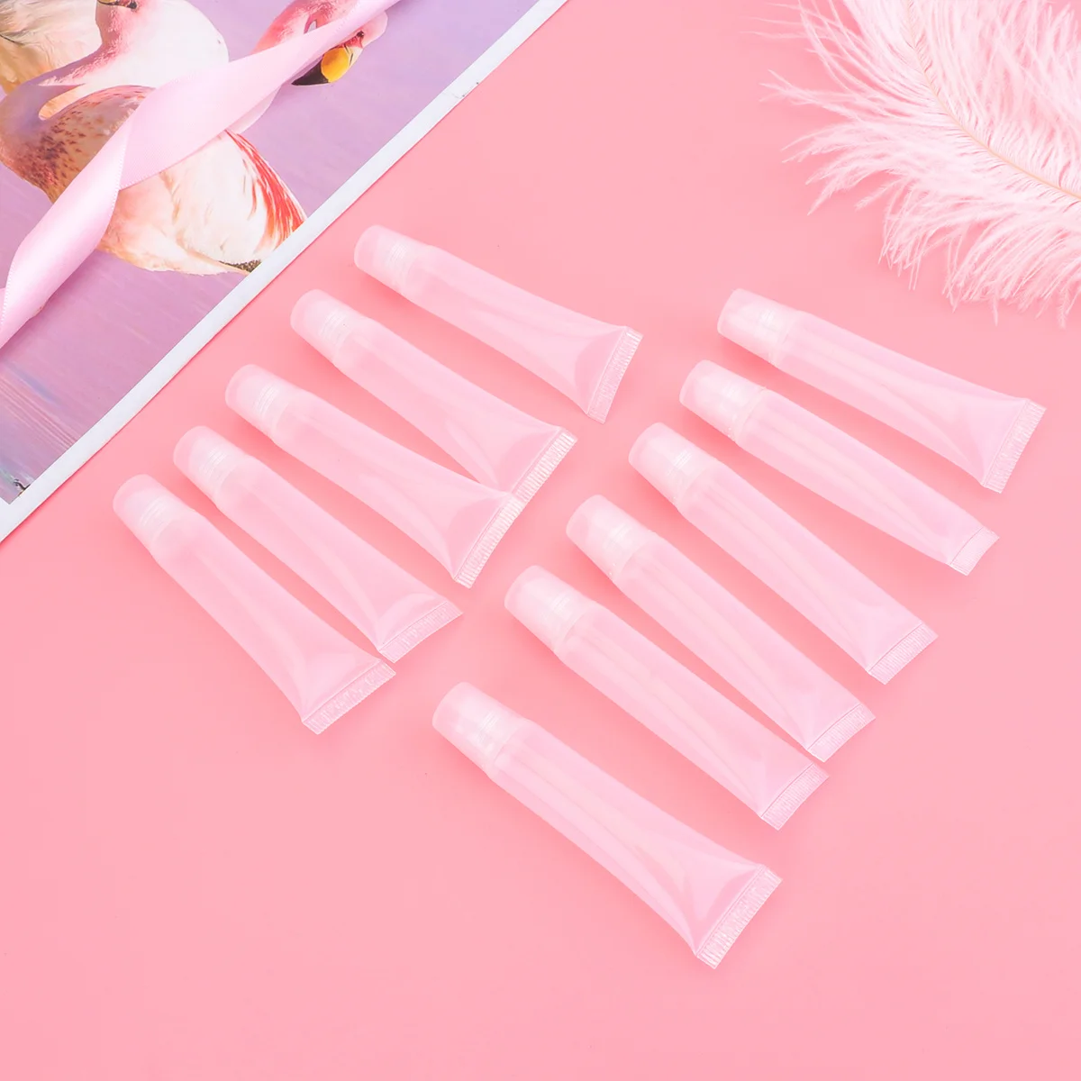 

22Pcs Lip Balm Tubes Refillable Lip Gloss Hose Travel Sample Packing Squeezable Makeup Container Leak Proof