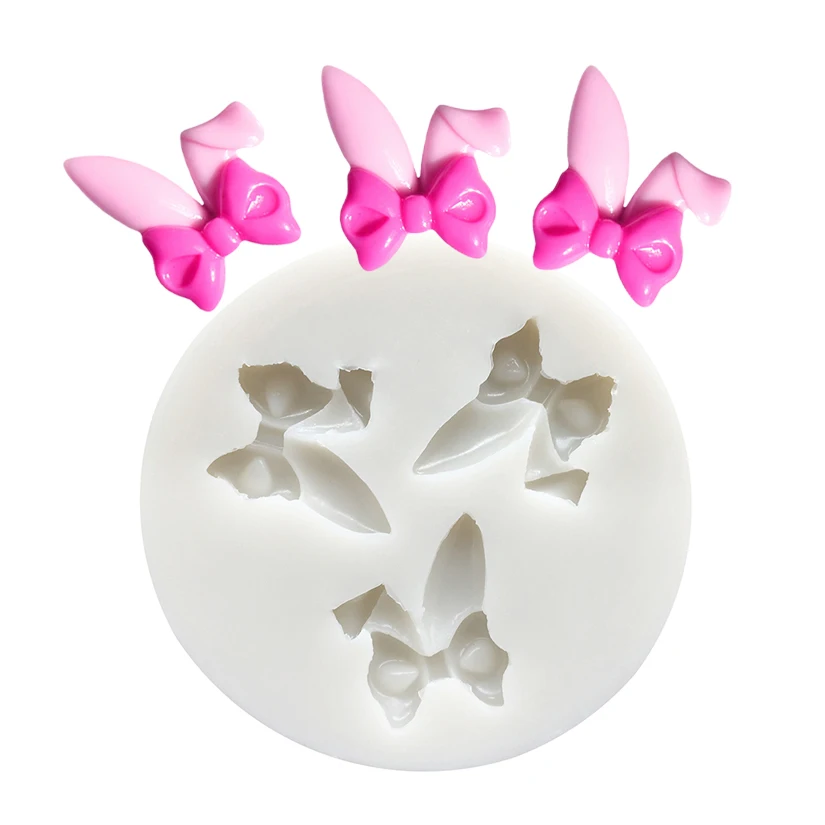 Forma silikonowa uszy króliczka wielkanocnego do dekoracji ciast, czekolady, babeczek, fondantu.