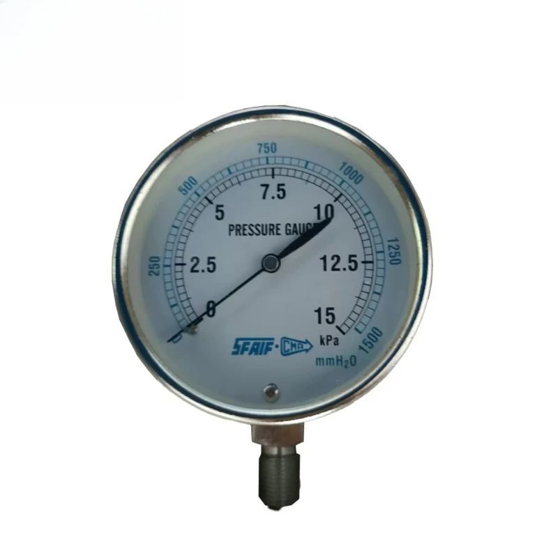

Manufacturer Price High Pressure Gauge 25 Bar Stainless Steel Liquid Water Filled Boiler Parts
