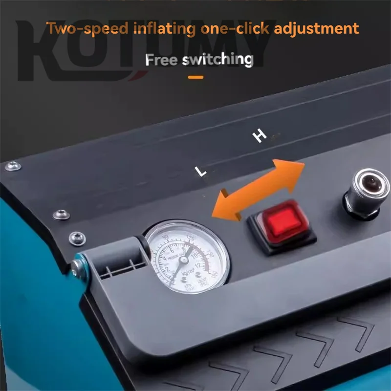 عالية الطاقة 8L فرش بطارية ليثيوم ضاغط الهواء المحمولة في الهواء الطلق ضاغط الهواء الصامت في الهواء الطلق مضخة هواء لاسلكية