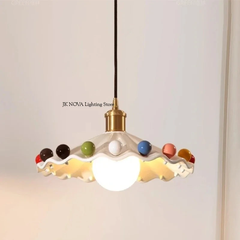 Nordic Cream Style Creative Restaurant Bar Bar Small Pendant Designer French Middle Ancient Style Bedroom Bedlight