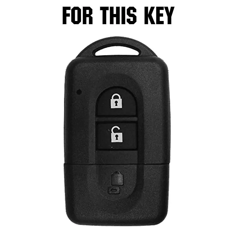 Silicone Key Case Cover For Nissan Qashqai Micra Juke X-Trail Navara Note Tiida Keyless Fob Shell Skin Keyring Holder Protector