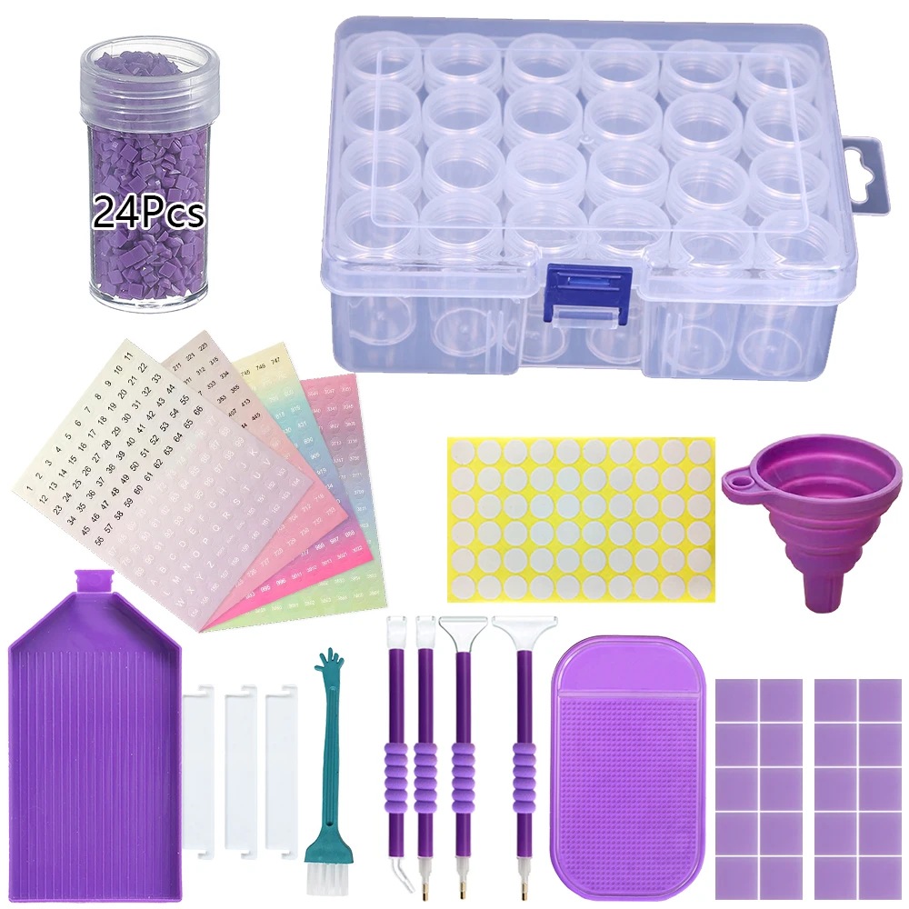 

Diamond Painting Tools Beads Container Plastic Storage Box Accessories Painting Tools Beads Storage Storage Box 5D