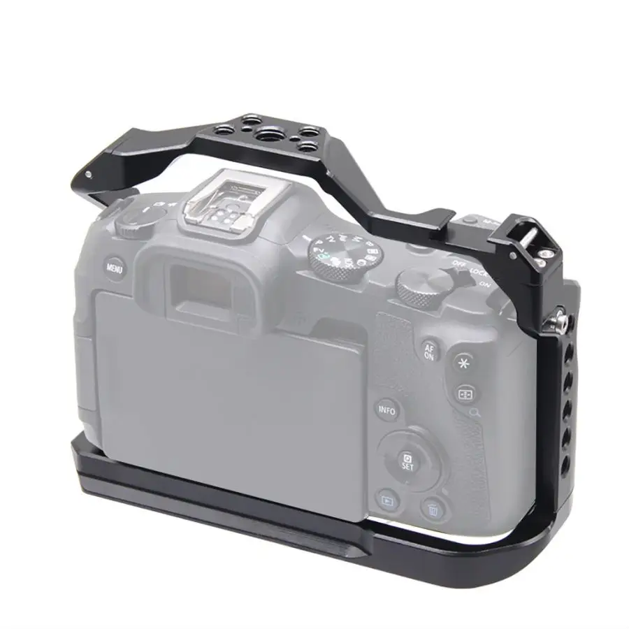 Für Canon EOS R8 DSLR Kamera Käfig Rig Top Griff Grip Kalten Schuh Montieren 3/8 "1/4" ARRI Stativ video Schutz Gehäuse Fall – Detail 5
