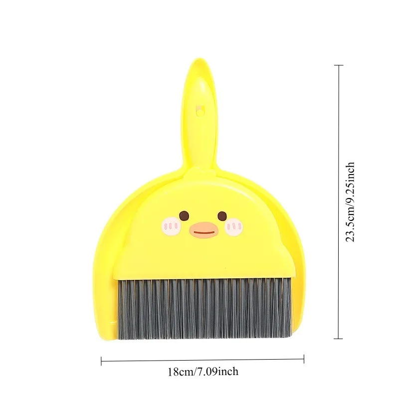 1pc Broom and Dustpan Set, Small Household Mini Desktop Dust Soft Bristle Sweeper Bed Brush Window Sill Cleaning Brush