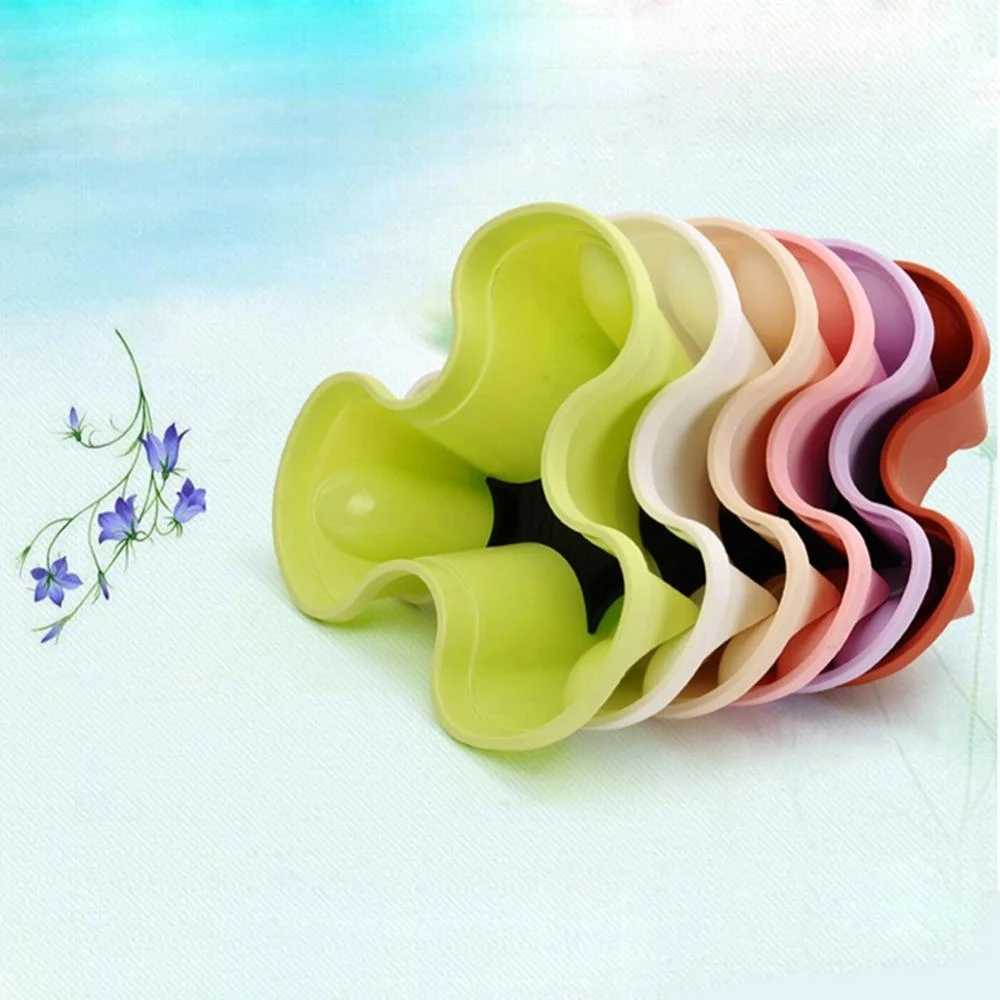 Plastic Stackable Vertical Flower Plant Pot 3 Petals 34*15cm