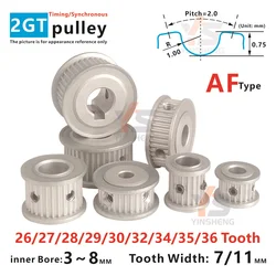 G2M 2GT Synchronous Wheel Timing Belt Pulley for DIY 3D Printers Automation Equipment Available in 26T to 36T Sizes