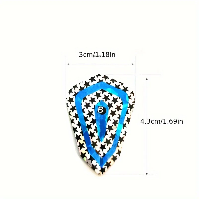 12PCS Laser Dart Tail Fin High Quality Universal Dart Accessories Exquisite Pattern HBS
