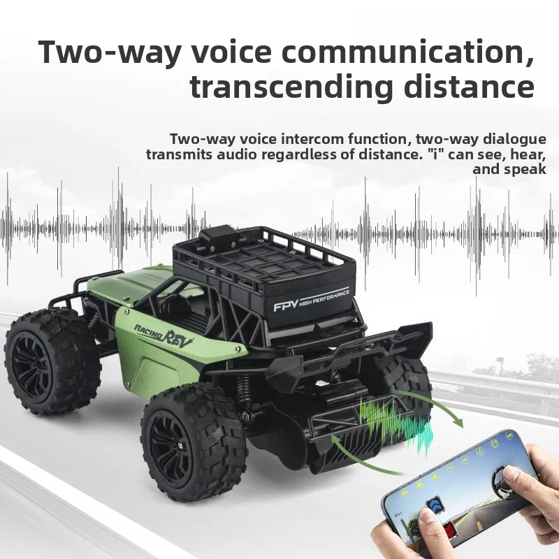 HD Kamera Legierung RCl Auto Zwei-Wege-Sprach-Gegensprechanlage Off-Road-Kletterfahrzeug Elektrische Kinder Jungen Spielzeug Echtzeitübertragung