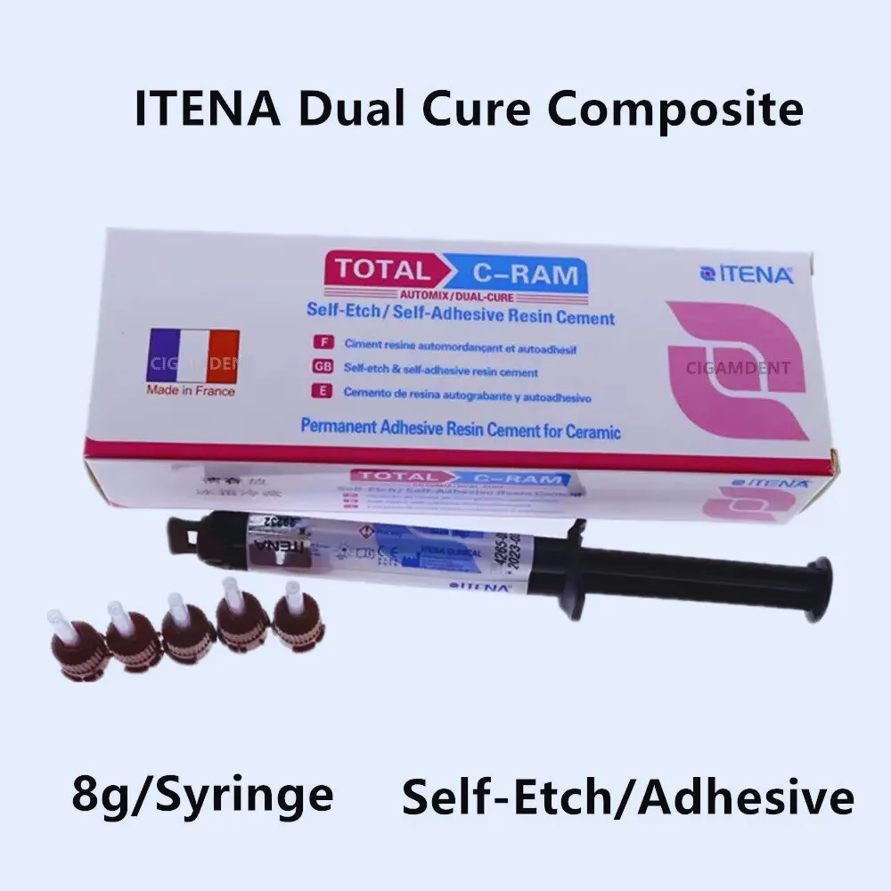 

Resin cement permanently bonds crown veneers with self-etching adhesive, suitable for metal, all-ceramic, zirconia dental materi