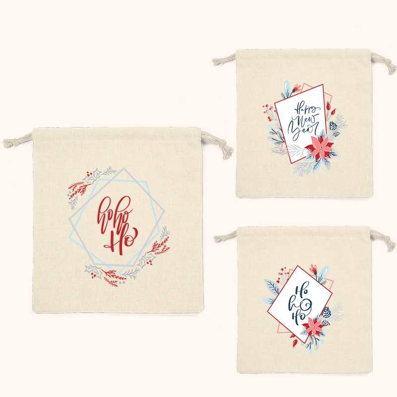 10pcs/Pocket Key Bundle Pocket Key Earphone Drawstring Storage Bag Border Design Flower Drawstring Binding Bag Coin Wallet Set