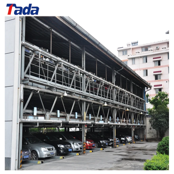 Multi-Storey Basement Steel Puzzle Auto Parking Lift Equipment Motor-Driven With Painting Finish For Car Parking Lot