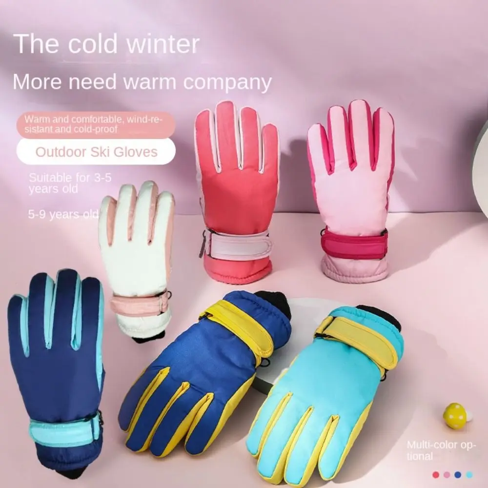 

Multicolor Winter Ski Gloves Waterproof Windproof Touch Screen Gloves Fleece Full Finger Ultralight Warm Mittens Snowboard