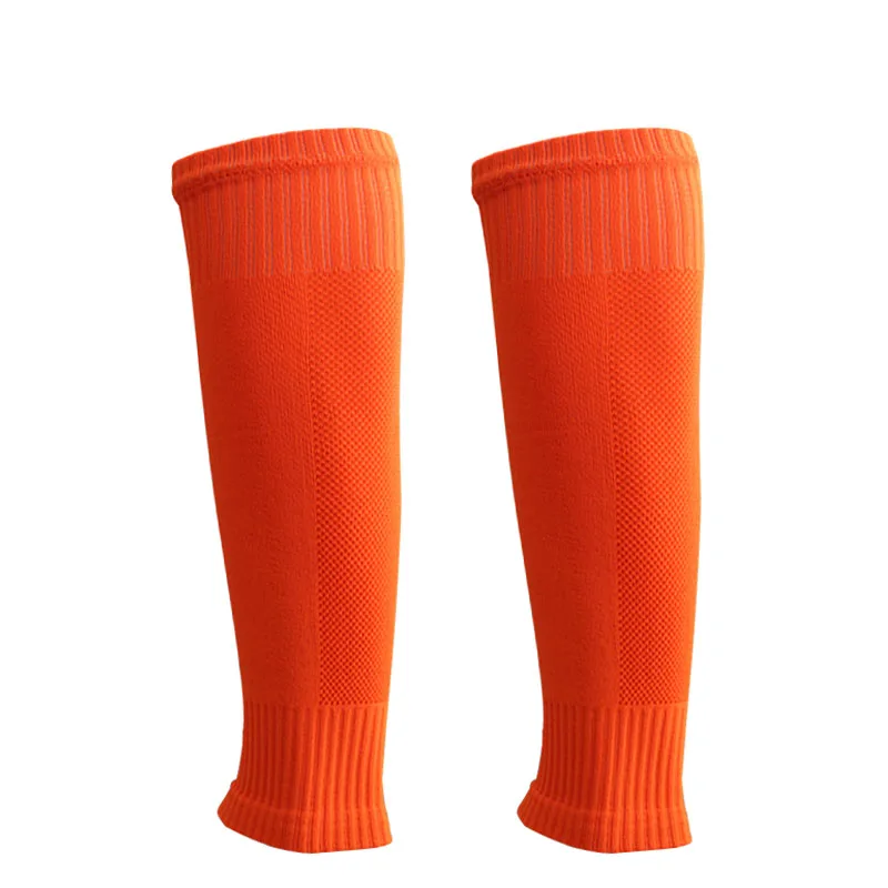 1 pair Football Sock Breathable Without Feet Socks Professional Shin Guards Fixed Leg Warmers Foot Package To Protect The Calf