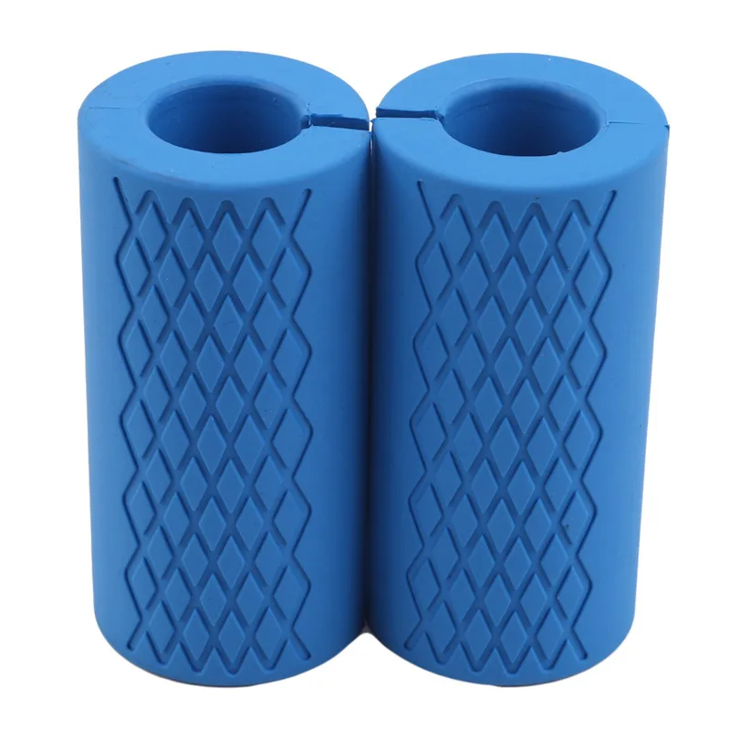 2 stücke Barbell Hantel Griffe Dicke Bar Griffe Silikon Anti-slip Pad Dicke Bar Griffe Pull Up Gewichtheben Fett grip – Detail 7