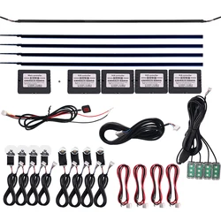 For Bmw E90 E60 F30 E39 Audi Q5 A4 A3 A6 Ambient Light Car Decorations Interior RGB Light Strip Atmosphere LED Bar 12V Universal