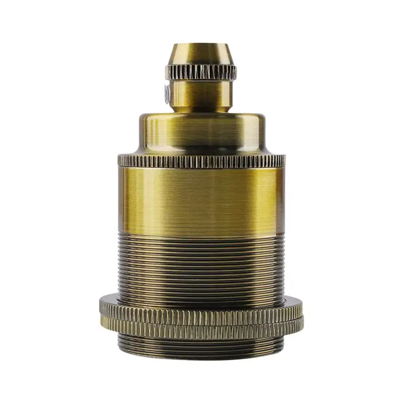 AT29-Vintage Copper E27 Bulb Socket Adapter Retro Pendant Light Fitting Lighting Holder For Home Interior Lighting C