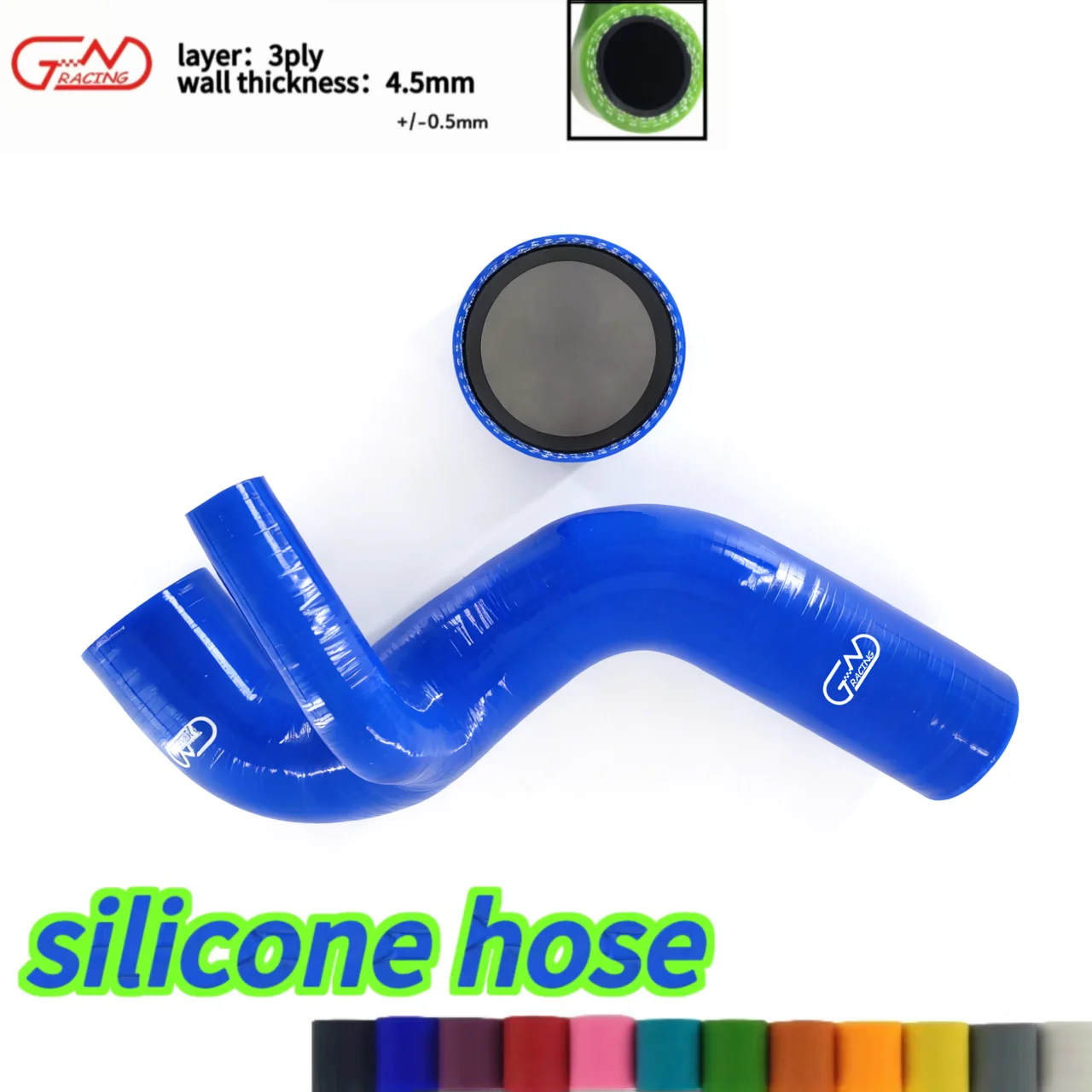 مجموعة خرطوم المبرد من السيليكون لسباق JN لسوبارو امبريزا GC8 EJ20 2.0 STi، WRX، UK Vers 1&2 ~`96 2 قطعة #2