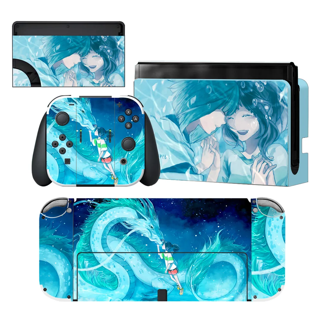 Zdjęcie 5: Naklejka ochronna Anime Chihiro na konsolę Nintendo Switch 2, kontroler Joy-con, NS2, Switch Lite, Oled, winyl
