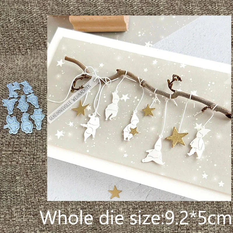 

New Design Craft Metal stencil mold Cutting Die Pendant Dwarf decoration scrapbook die cut Album Paper Card Craft Embossing