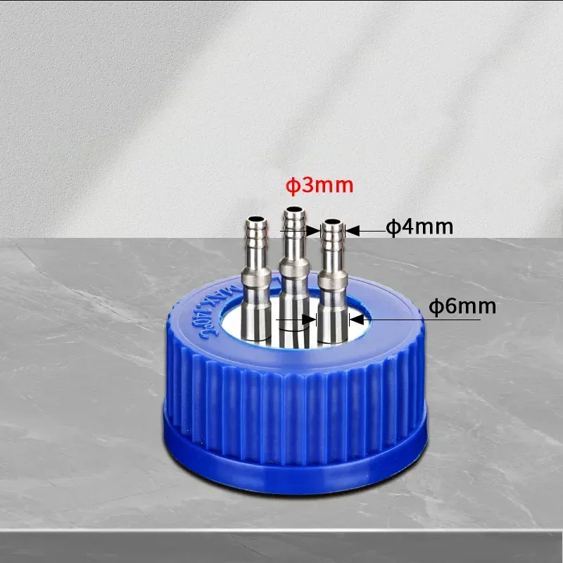 DXY Stainless Steel PP Refill Bottle Cap Fermenter Reagent Bottle Waste Liquid Bottle Cap Single/Two/Three/Four Way