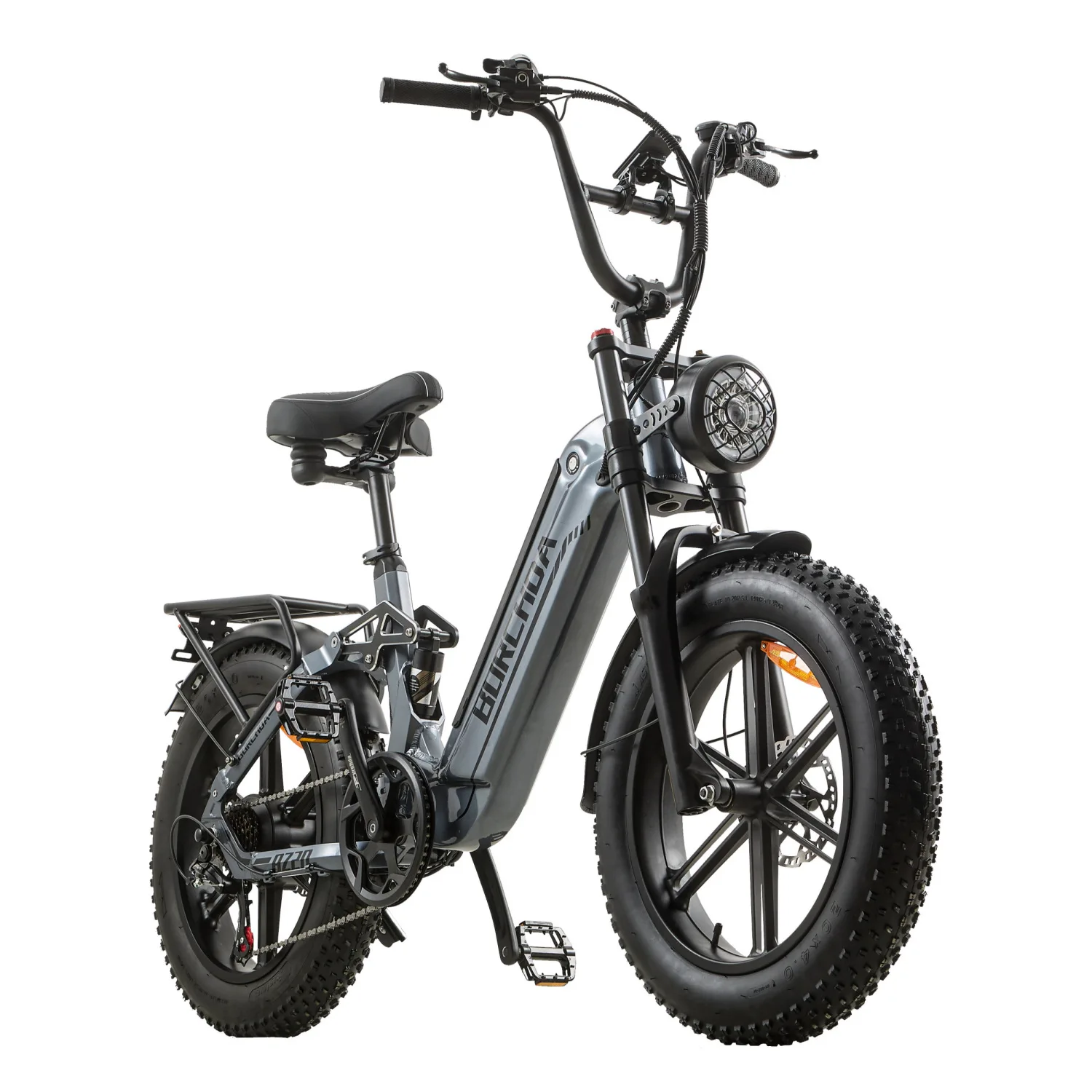 Overseas warehouse electric mountain bike 20 inch European Union spot delivery AZ20 pedal power bicycle oil brake 7 speed