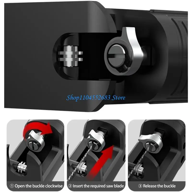 

Y6GD MultiPurpose Reciprocating Cutter Adapter Electric Drill Modified Tool Attachments With 3 Cutter For Wood Metal Cutting