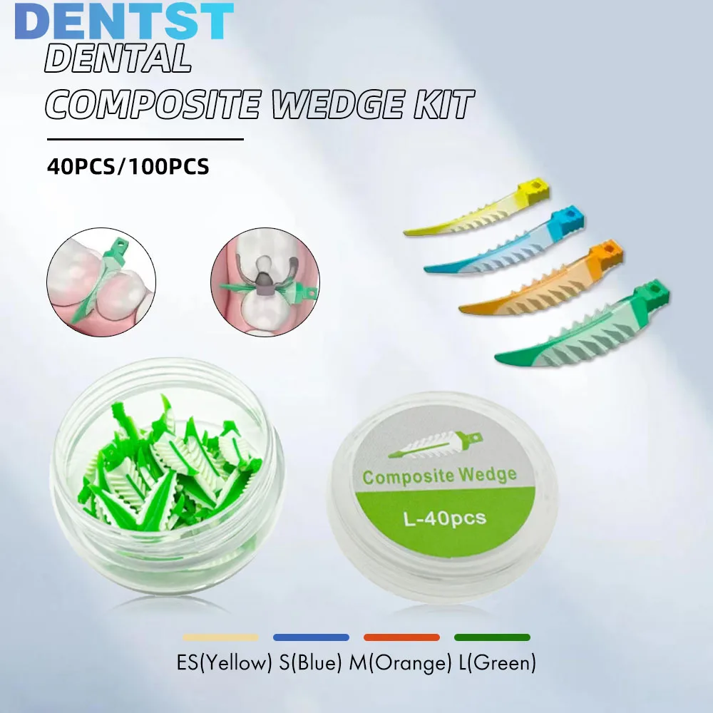 

Dental Wedges Composite Interproximal Adaptive Autoclavable Dentistry Teeth Gap Therapy Kit Matrix Bands Silicone Endo Strata