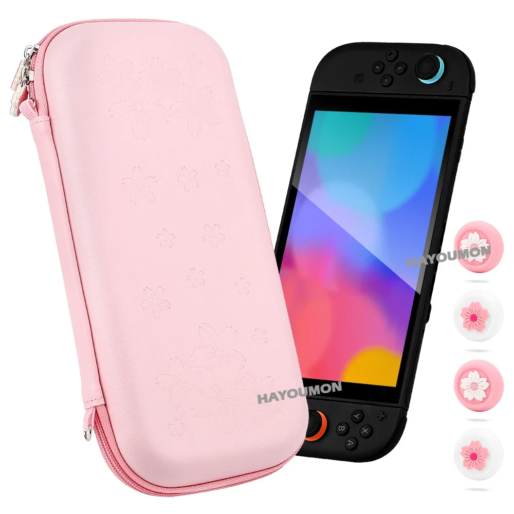 

Дорожный чехол для NS Switch 2, водонепроницаемая защитная сумка для хранения с защитой от царапин и 4 ручками для большого пальца, колпачки для джойстика, аксессуары