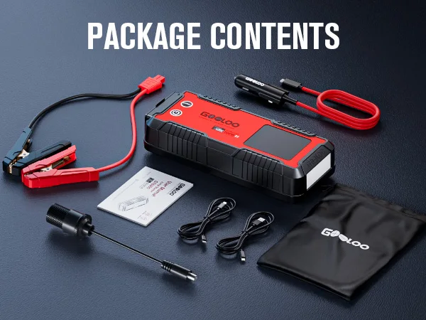 GOOLOO GT6000 6000A Peak 12V Jump Starter with 100W Bi-Directional Fast Charge Portable Car Battery Booster with USB PD & Type-C