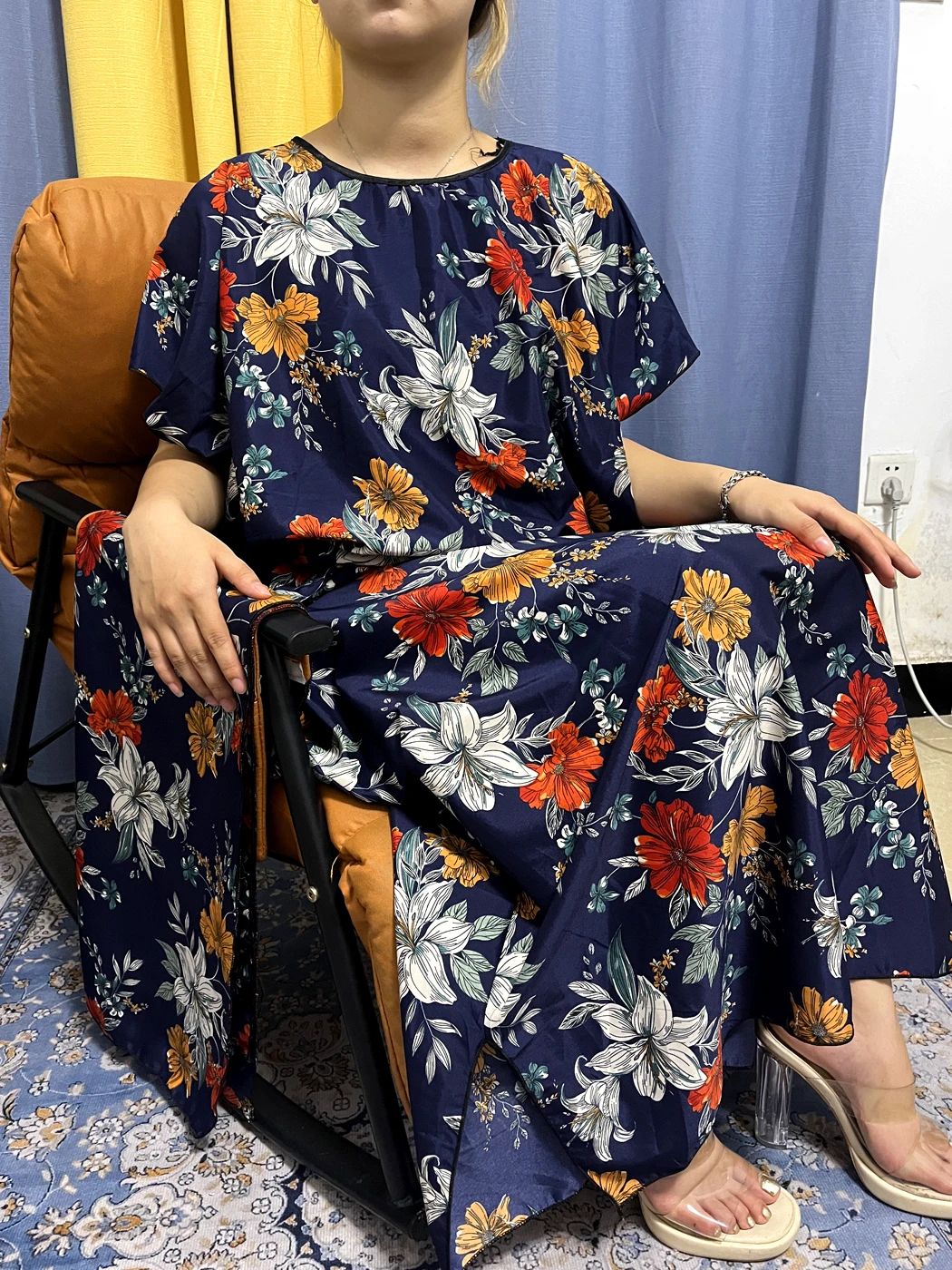 Abayas-Robe de Soirée Africaine et Nigériane pour Femme, Imprimé Floral, Rayonne, Écharpe de Sauna, Mode Dubaï, 2023