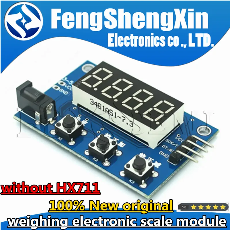 HX711 Load Cell  Weight Pressure Sensor AD Module with Display 24-bit Weighing Instrument Electronic Scale