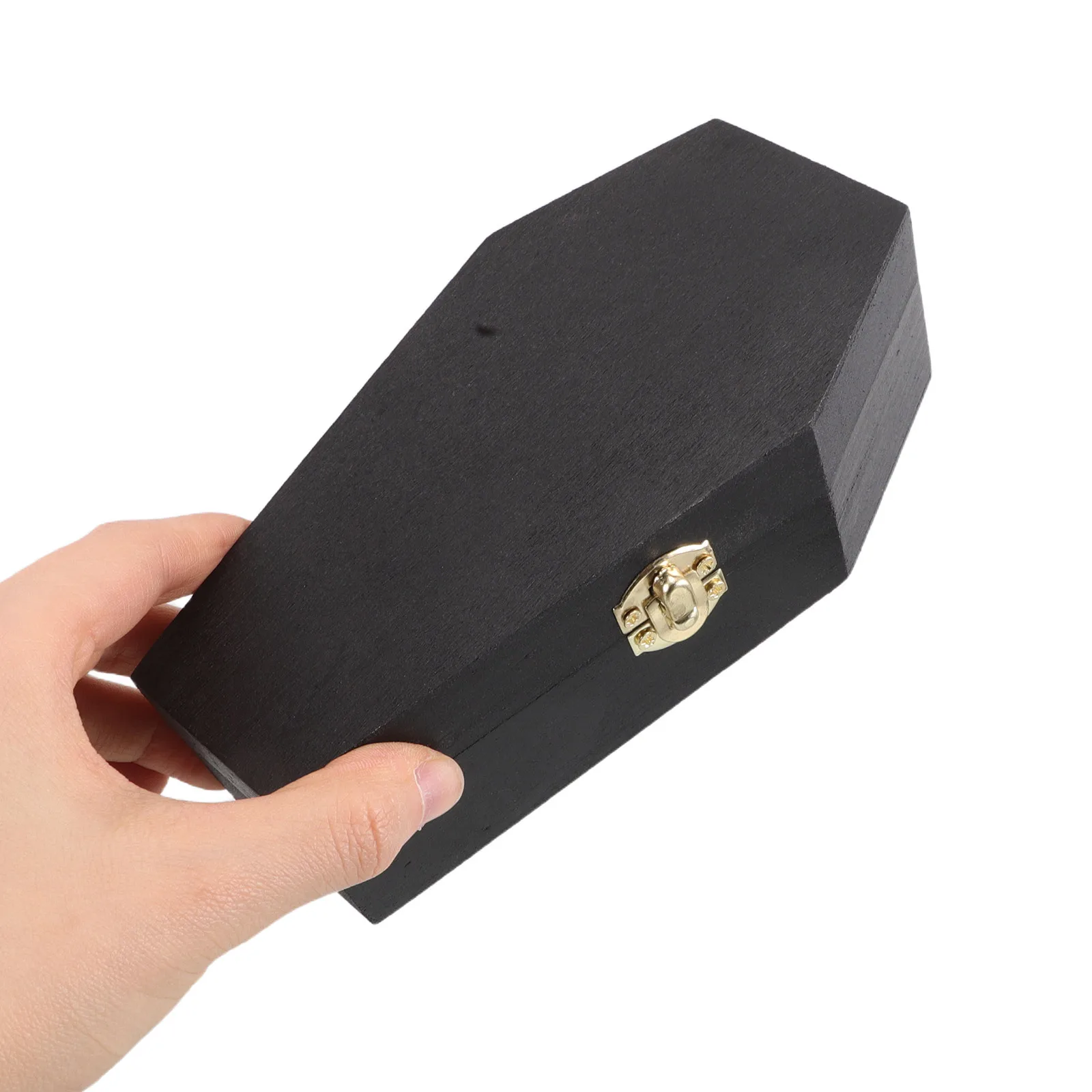 

Wooden Candy Box Small Coffin Shaped Storage Case For Pet Ashes Keepsake Jewelry Halloween Party Goth Decor Urn