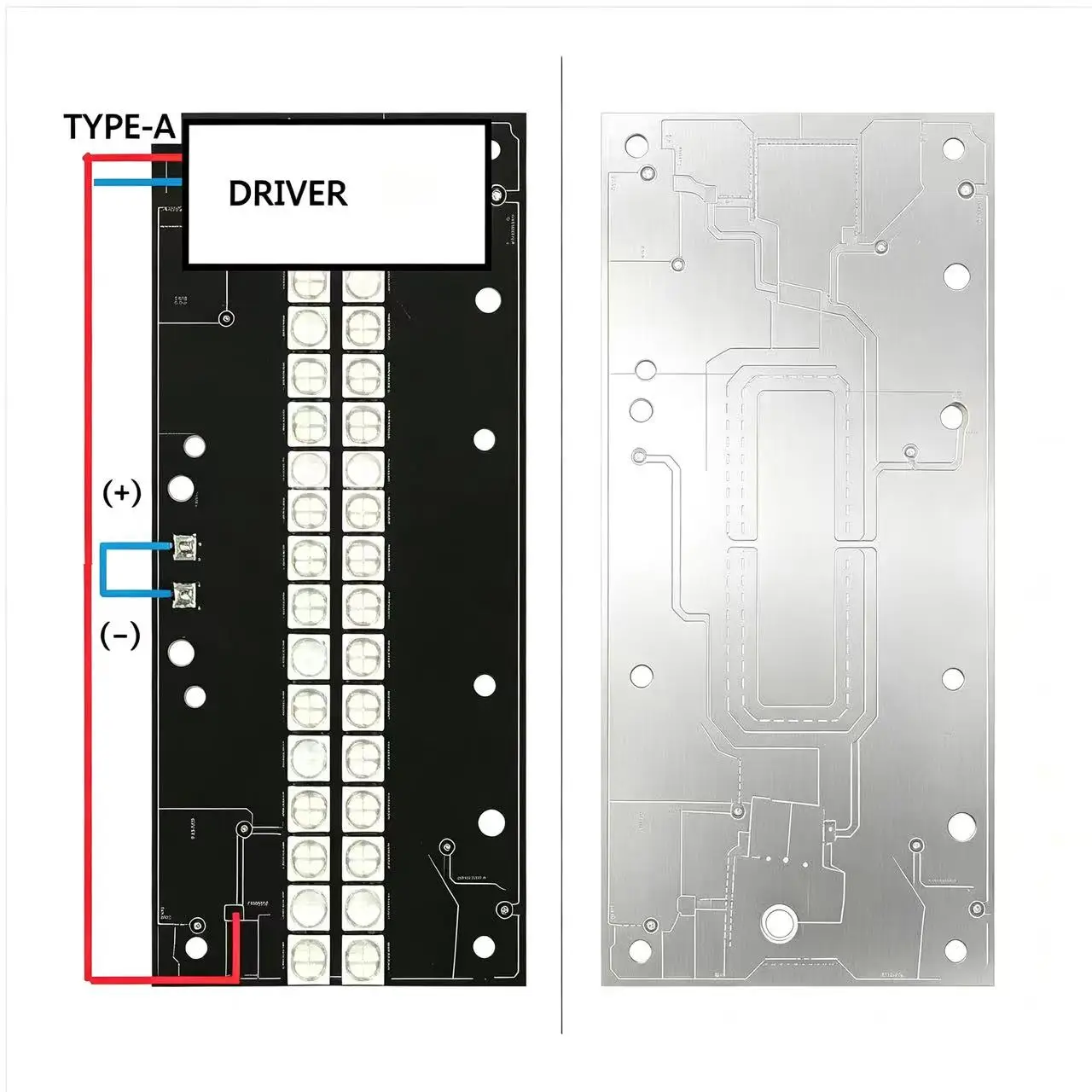 320W High-Power UV LED Nail Curing Lamp Module 6565 Violet Light 365-405nm Spectrum 56x118mm Board for Professional Nail Art