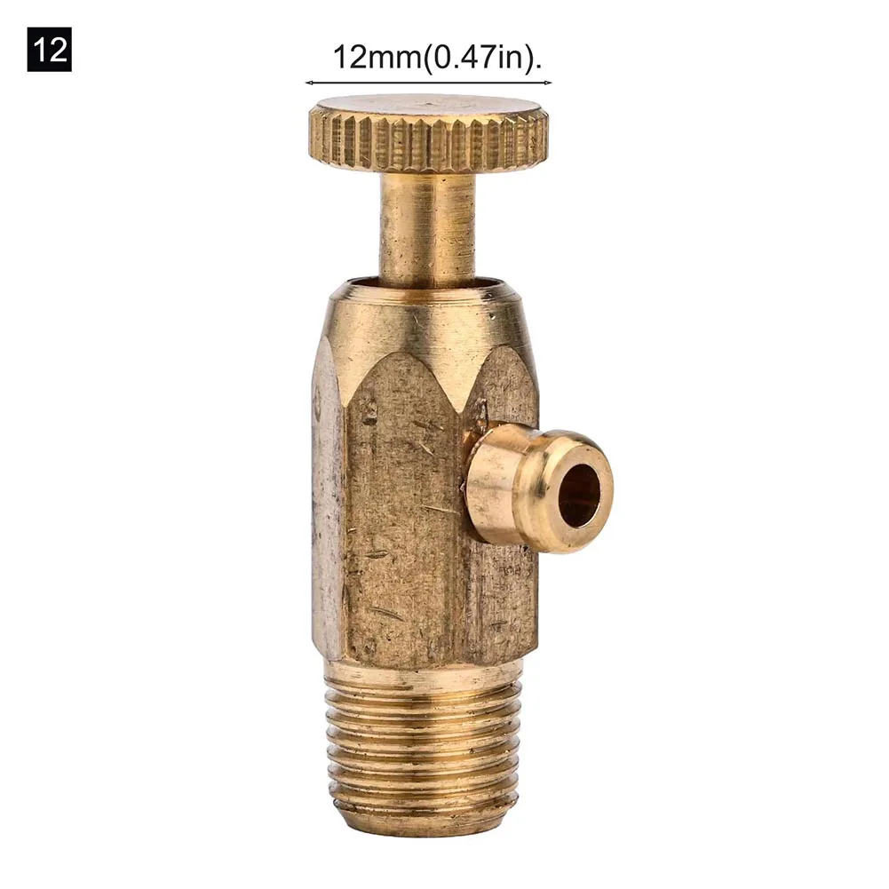 Manifold Exhaust Valve Brass Air Pressure Valve Compact For Tight Spaces High Pressure Resistance For Cast Iron Radiators