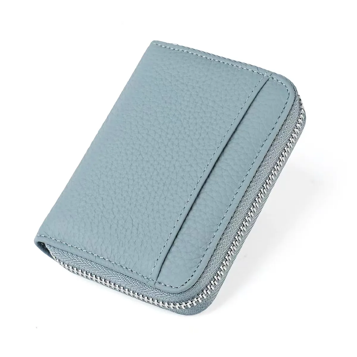 Новый держатель для карт из натуральной кожи, женский усовершенствованный держатель для нескольких карт, мужская сумка для удостоверения личности из воловьей кожи с защитой от размагничивания