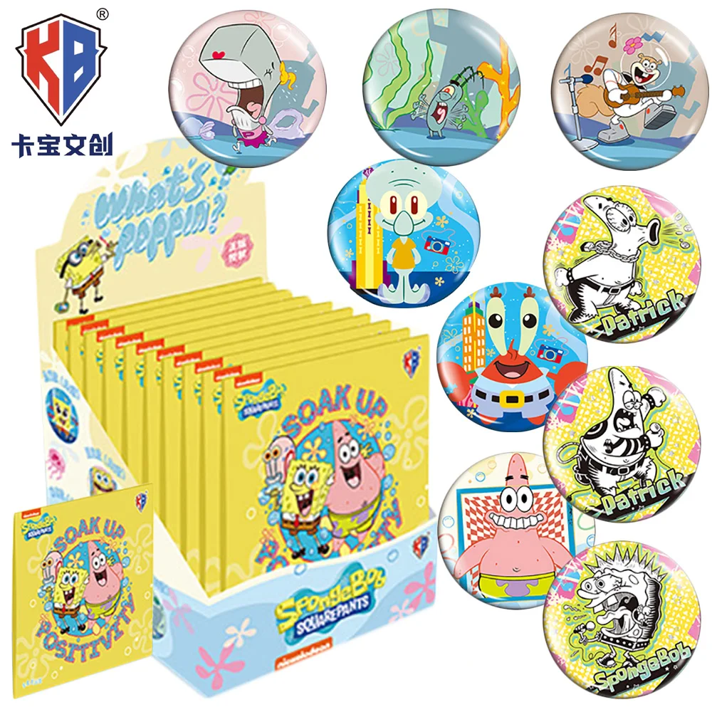 

New Kabao Original SpongeBob SquarePants Collectible Badges Adorable Brooches Bag Decorations Wonderful Gifts for Young Fans