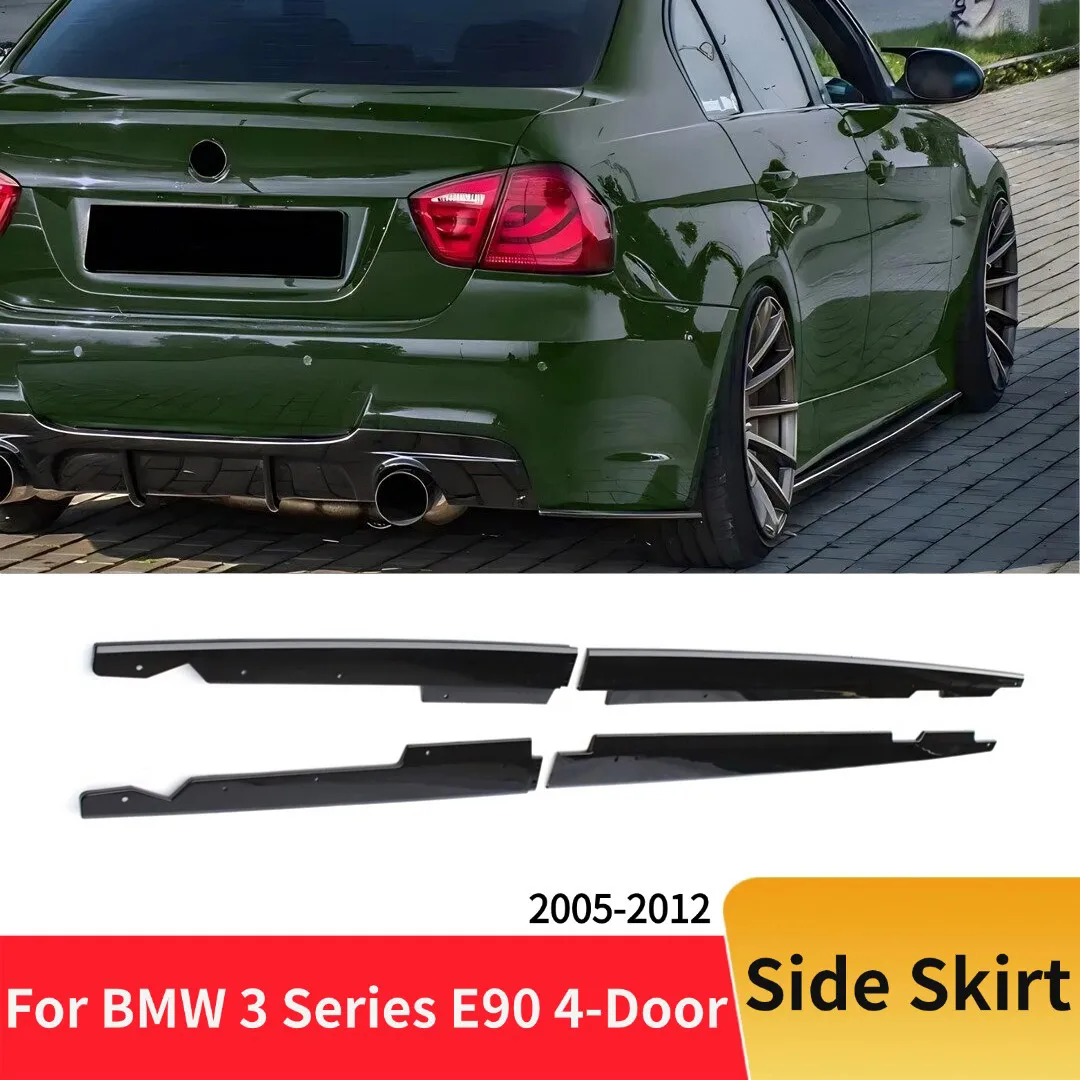 Seitenschweller ABS Wide Body Kit für BMW 3er E90 M3 4-Türer 330i 320i 335i 318i 2005-2012 Tuning Auto Styling Zubehör