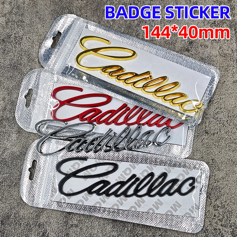 Emblema Metálico para Maletero Lateral de Coche Cadillac ATS BLS CTS EXT SLR SRX STS XT4 XTS XT6 Escalade Deville CT5